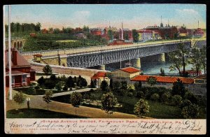 Vintage Postcard 1909 Girard Avenue Bridge, Philadelphia, Pennsylvania (PA)