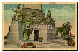 Old Postcard Brussels Tomb of the Unknown Soldier