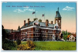 1910 Exterior View State Normal School New Britain Connecticut Unposted Postcard