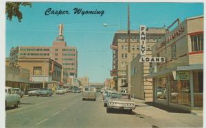 Casper WY Bank Family Loan 1963 Chevy Davis Letter Sho 1st Bank Postcard 