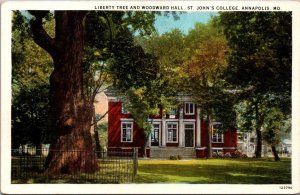 Maryland Annapolis St John's College Liberty Tree & Woodward Hall Curteich