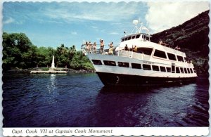 Postcard - Captain Cook VII at Captain Cook Monument - Honaunau-Napoopoo, Hawaii