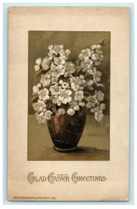 1913 John Winsch Easter Greetings Flower Pot Wildwood NJ Embossed Postcard