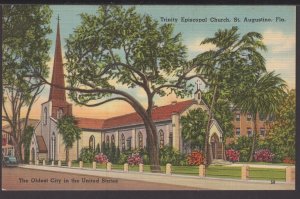 Florida St. Augustine - Trinity Episcopal Church erected in 1826 ~ LINEN