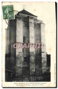 Old Postcard Spa La Roche Posay Vienne le Donjon castle view taken in the North