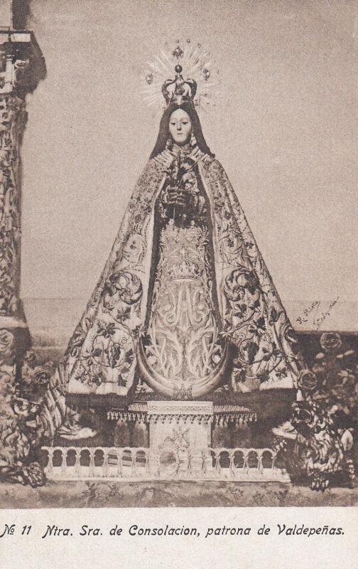 Our Lady Of Consolacion Patrona De Valpedenas Antique Spanish Religious Card