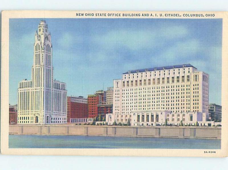 Linen OHIO STATE OFFICE BUILDING & AIU CITADEL Columbus Ohio OH G1996