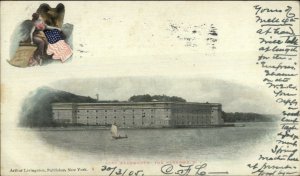 Fort Wadsworth Narrows New York Mailed to Japan Nippon Electric Co Postal USED