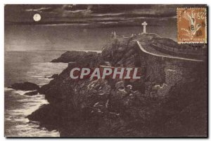 Postcard Old Saint Lunaire Moon Effect on Decolle