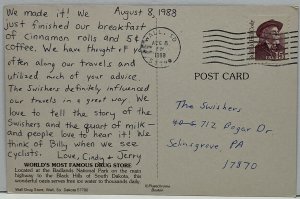 Wall Drug Store Wall SD We Finally Made It Comic Picture Vintage Postcard