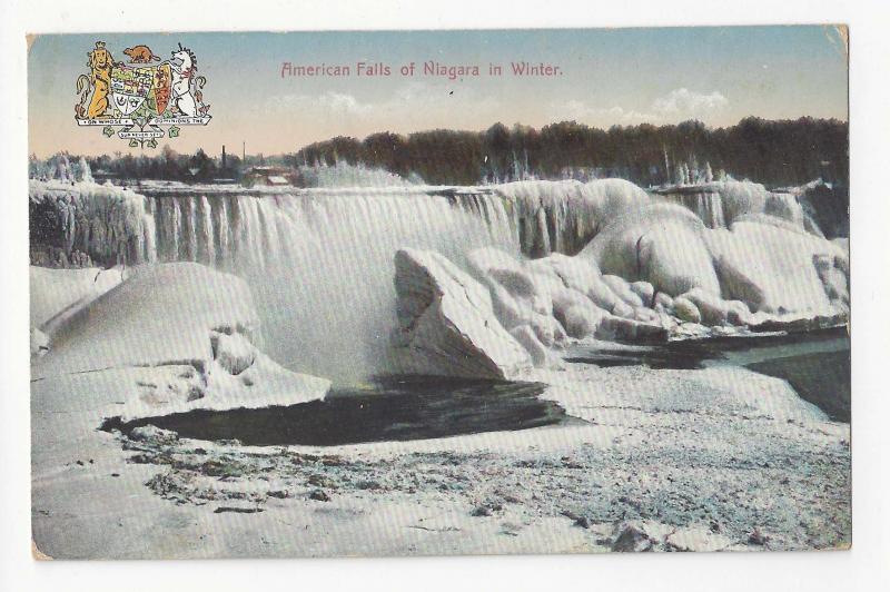 Canada Niagara Falls Lot of 3 Postcards American and Horseshoe Falls Winter
