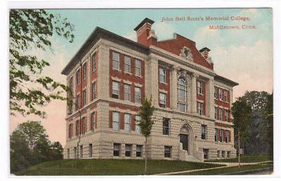 Scott Memorial College Middletown Connecticut 1915 postcard