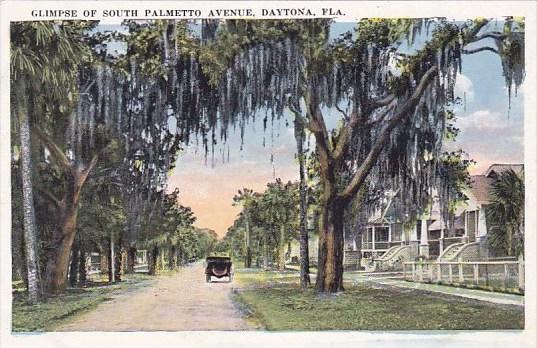 Florida Daytona Glimpse Of South Palmetto Avenue