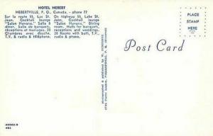 Canada, Quebec, Hebertville, Hotel Herbert, W. Schermer 46962-B