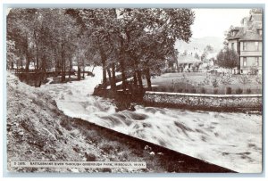 c1910 Rattlesnake River Through Greenough Park Missoula Montana MT Postcard