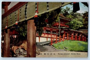 Nara Prefecture Japan Postcard Kasuga principal Shrine Nara c1950's Posted