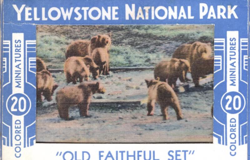 YELLOWSTONE NATIONAL PARK, SOUVENIR FOLDER