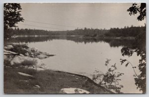 RPPC View of Lake or Pond Real Photo Postcard J27