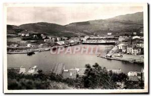 Postcard Old Port Vendres General view of Boat Harbor