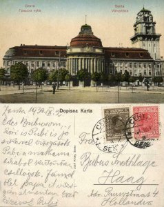 serbia, SENTA ZENTA, Varoshaza, Town Hall (1930) Postcard