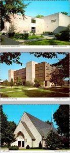 3~4X6 Postcards IN, Indiana  UNIVERSITY OF EVANSVILLE  Theatre~Health~Neu Chapel