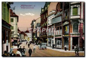 Mulhouse - Muelhausen - Wildemannstrasse - Old Postcard