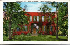 Postcard KY Bardstown The Old Kentucky Home