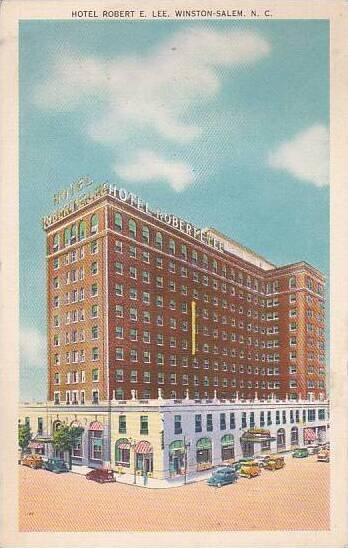 North Carolina Winston Salem Hotel Robert E Lee Albertype