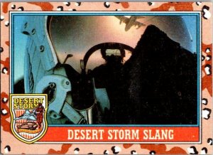 Military 1991 Topps Dessert Storm Card Desert Storm Slang sk21358