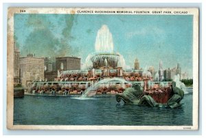 Clarence Buckingham Memorial Fountain Grant Park Chicago World's Fair Postcard