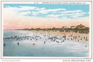 Florida Daytona Beach Bathing In The Atlantic Ocean