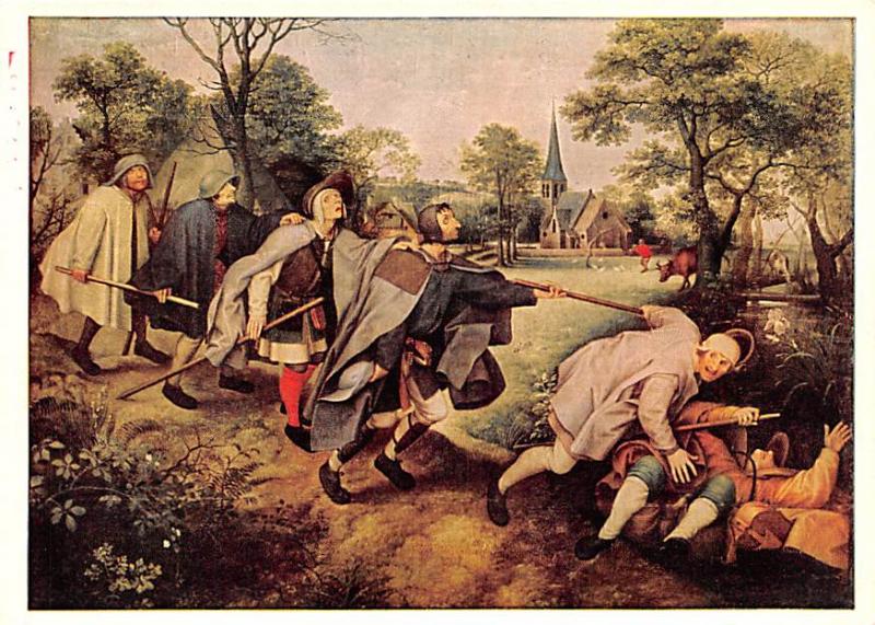 Perter Brueghel - Five blinds lead by a drunk man