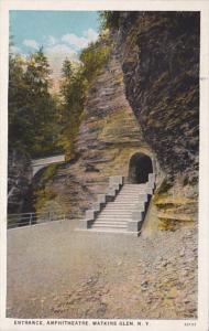 New York Watkins Glen Amphitheatre Entrance Curteich