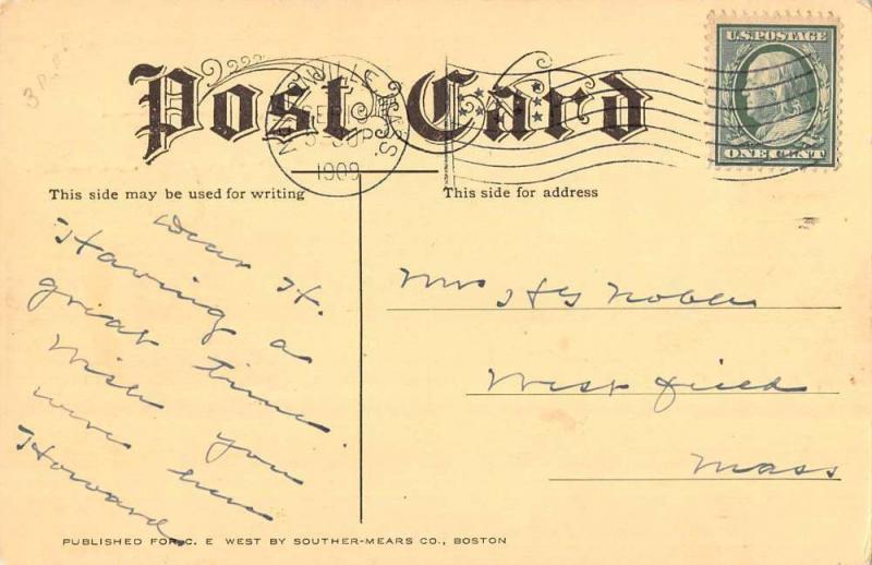 Allerton Massachusetts Windermere Float Waterfront Antique Postcard K77610