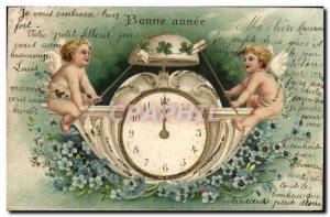 Old Postcard Fantasy Angels Angel Clock