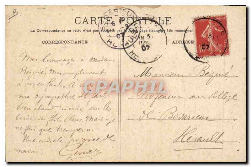 Old Postcard Around Montpellier Palavas The jousts