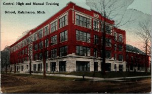 Postcard Central High and Manual Training School in Kalamazoo, Michigan~133113