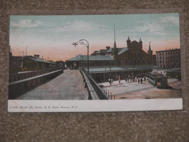 Market St., Penna., R.R. Depot, Newark, New Jersey, Unused