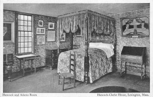 Lexington Massachusetts 1930s Postcard Bedroom Hancock-Clark House