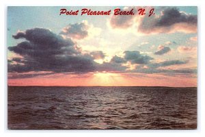 Point Pleasant Beach N. J. New Jersey Postcard Colorful Sunset