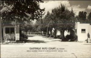 Colorado Springs CO Glendale Auto Court HWY 24 Real Photo Postcard