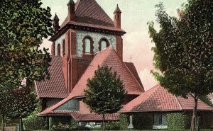 C.1910 All Souls' Episcopal Church, Biltmore, NC Postcard P123