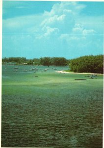 Postcard View From Bridge Intracoastal Waterway Peanut Island Riviera Beach FL