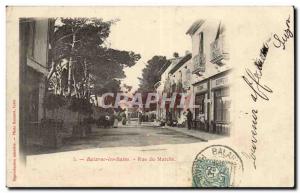 Balarue les Bains Old Postcard Rue walking (hairdresser)