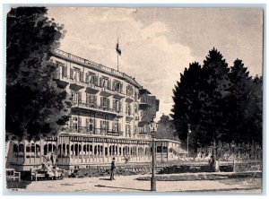 1937 Hotel Atlantic Baden-Baden Baden-Württemberg Germany Vintage Postcard