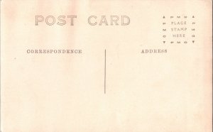 Vintage Postcard RPPC People Studio Portrait Sitting on Bench 1908 JX6