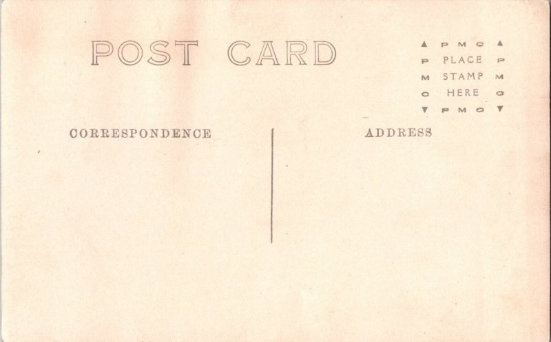 Vintage Postcard RPPC People Studio Portrait Sitting on Bench 1908 JX6