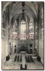 Old Postcard Champigny-sur-Veude Inside the Chapel