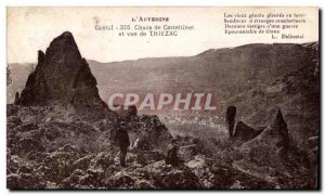 Old Postcard The Cantal Auvergne 575 Casteltinet chaos and to thiezac