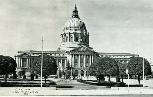 Circa 1910-20 City Hall, San Francisco, California Vintage Postcard P8